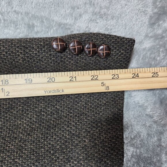 Bill Robinson Sport Coat 42S Green Tweed Wool Camel Hair Blend Blazer Jacket - Picture 13 of 13